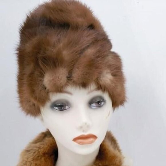 Vintage  AMY Mink Real Fur Hat and Shall - Picture 13 of 13